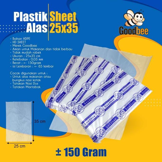 Fatse- Goodbee Hd Sheet 25 X 35 Cm - ( 4 Pack ) - Plastik Alas Makanan Sheet 25X35Cm