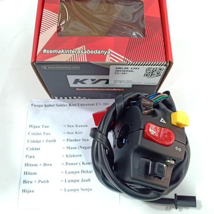 Saklar Kiri Ktc Kytaco Ev-381 Universal/ Saklar Kiri Hazard Ktc Kytaco Original Dan Terpercaya