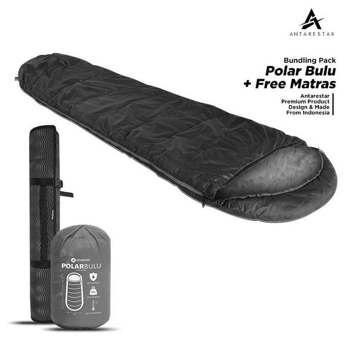 ANTARESTAR Official Paket Bundling Polar Bulu Plus Matras Tidur Camping Bag Tikar | SBP-MTL
