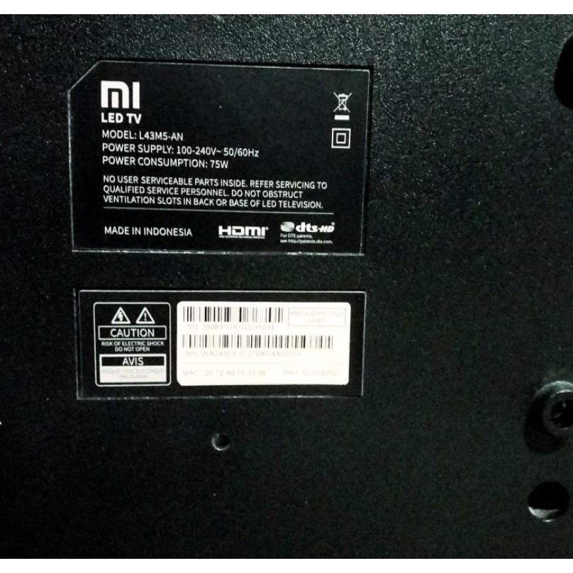 ANDROID TV XIAOMI 43inch L43M5-AN