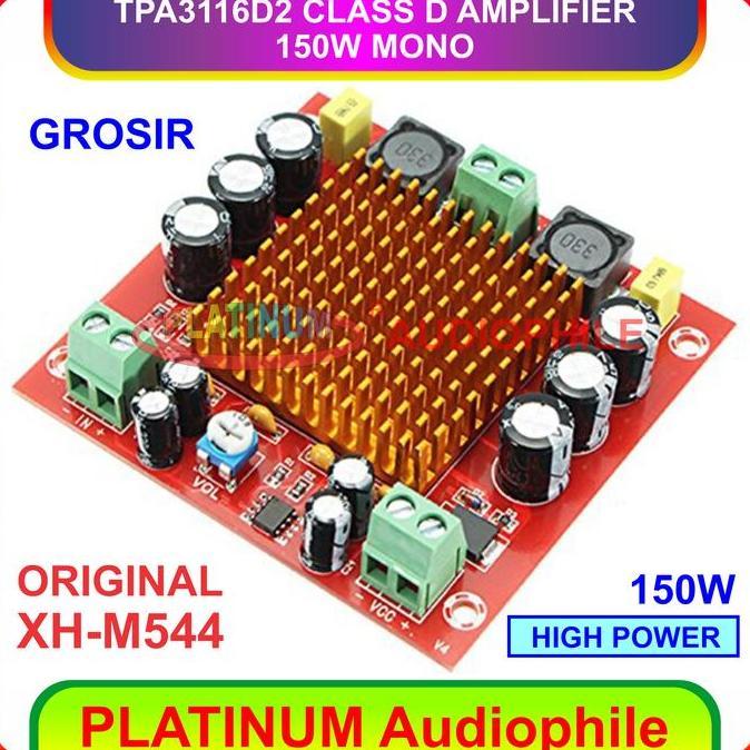 Tpa3116 Amplifier Mono 150W Tpa3116D2 Class D Amplifier 150W Xh M544