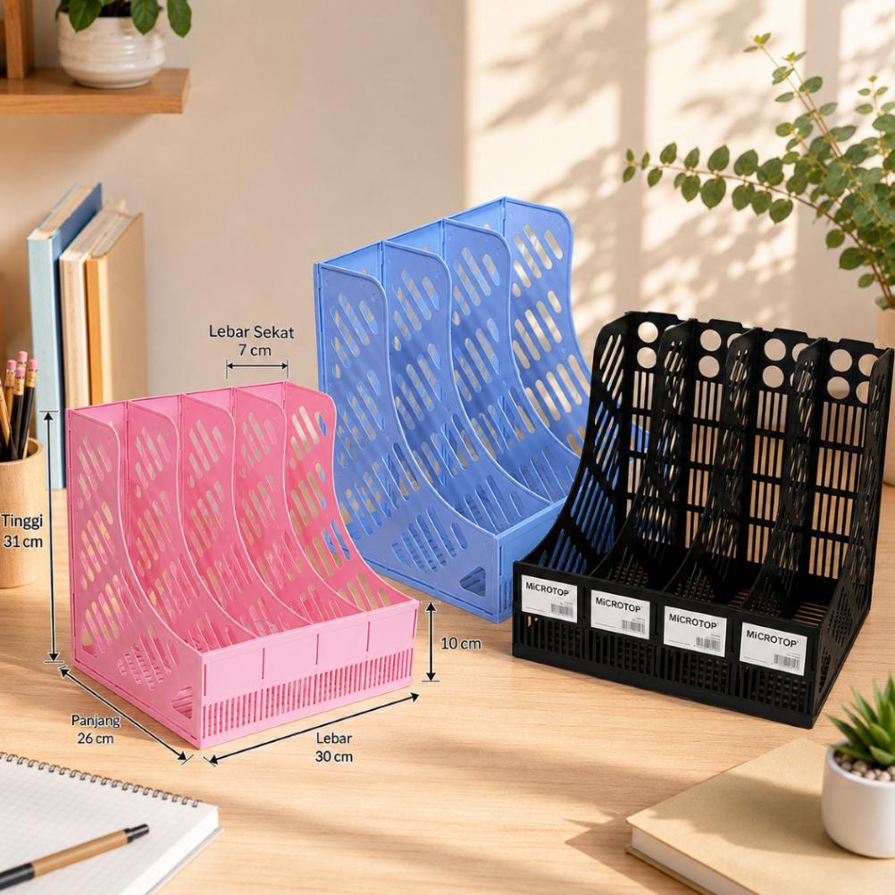 UM SOS Box File 4 susun MICROTOP A-648 / Box File Plastik / Box Keranjang