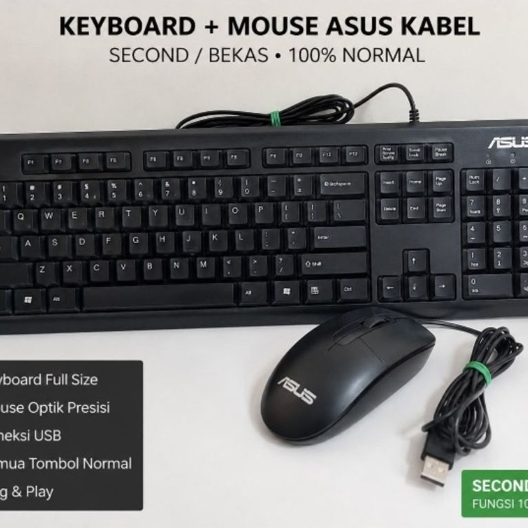 Keyboard + Mouse ASUS USB – Second
