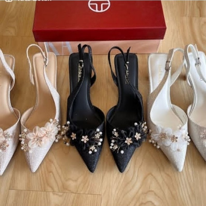 Heels wedding import tashka/sepatu pesta wanita tashka/sandal pesta import wanita/heels party tashka