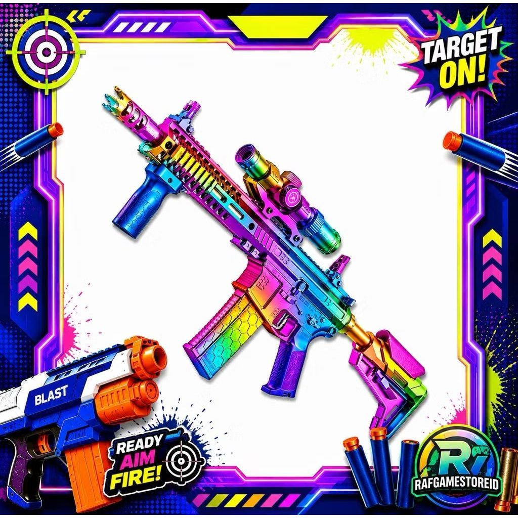 WEIHUI Mainan Anak Water Gell Blaster SLR 5.0 3.0 Tembakan Water Jelly Toys