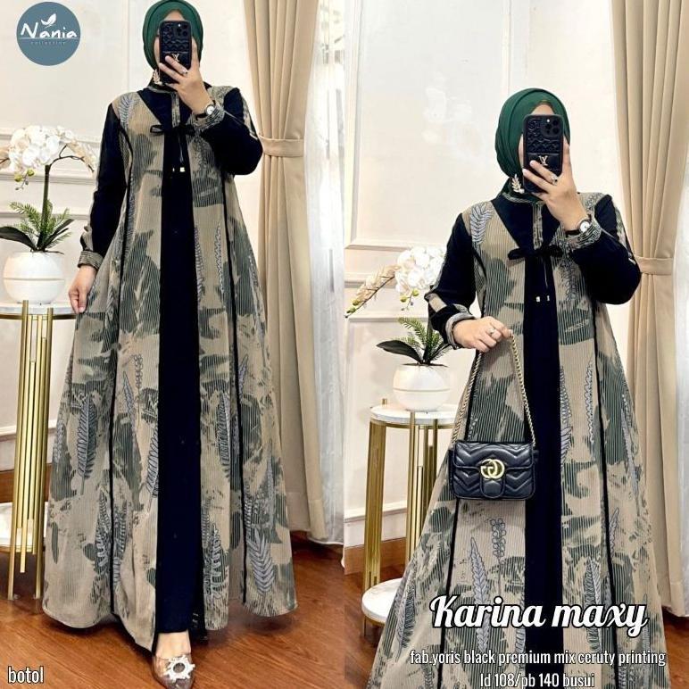 BEST SELLER KARINA MAXY / KARINA DRESS / GAMIS KARINA / STANDART & JUMBO (LABEL MADANI)