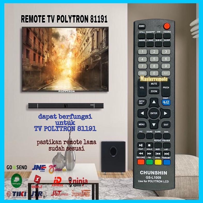 Cuci Gudang Remot Remote Tv Polytron Lcd Led Chunsin 1009