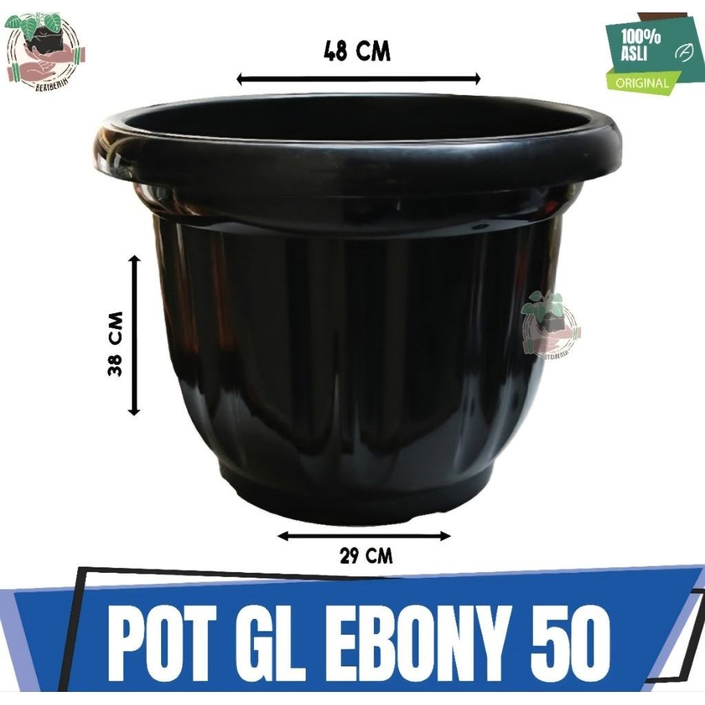 Pot Gloria Besar 50cm | Pot Tabulampot / Pot Tanaman Hias | Pot Plastik Tebal & Cantik