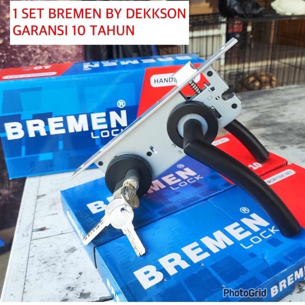 KUNCI PINTU BREMEN BY DEKKSON SET HANDLE PINTU BREMEN ROSES BREMEN KOMPLIT 1 SET SET Stok terbatas k