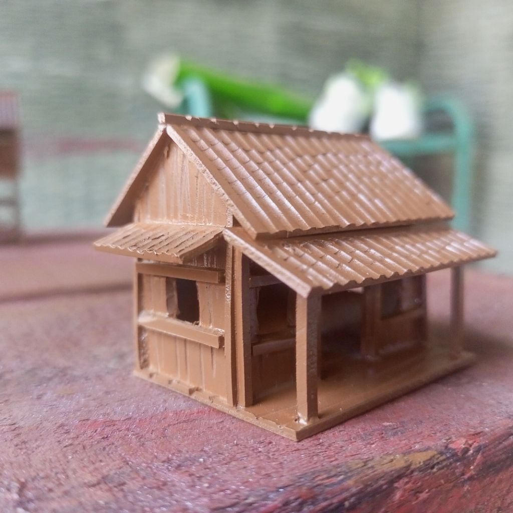 miniatur gubuk PVC