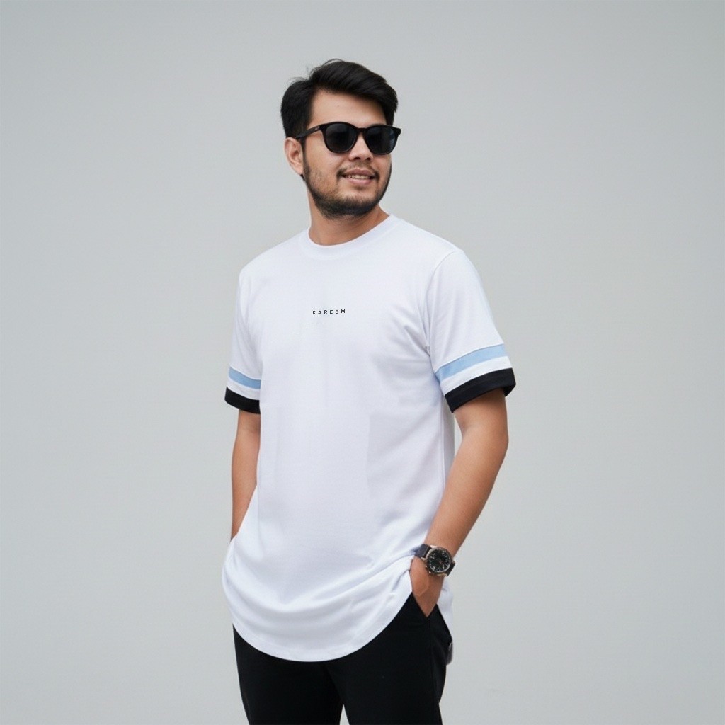 Kareem Kaos Kurta Lengan Pendek