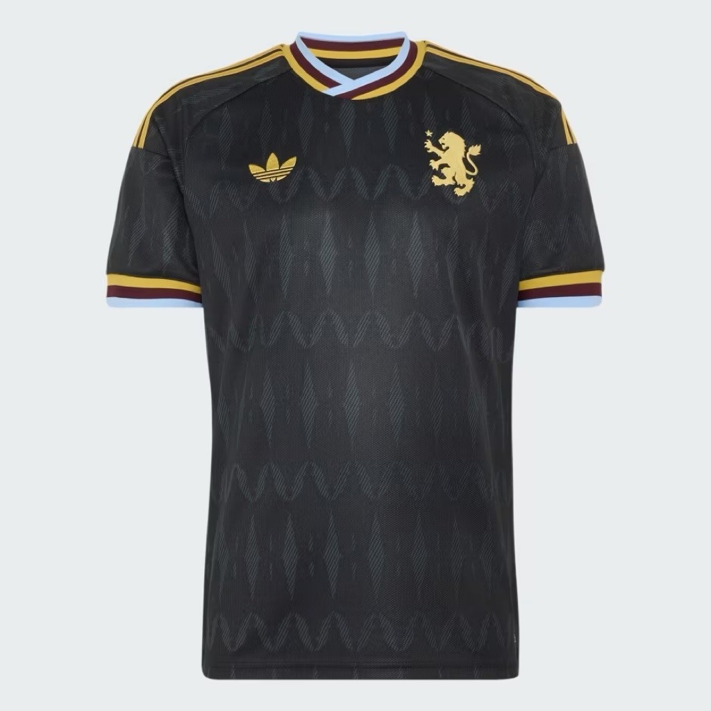 adidas Originals Aston Villa 26/27 Away Jersey Black BNWT Original Resmi JZ4734