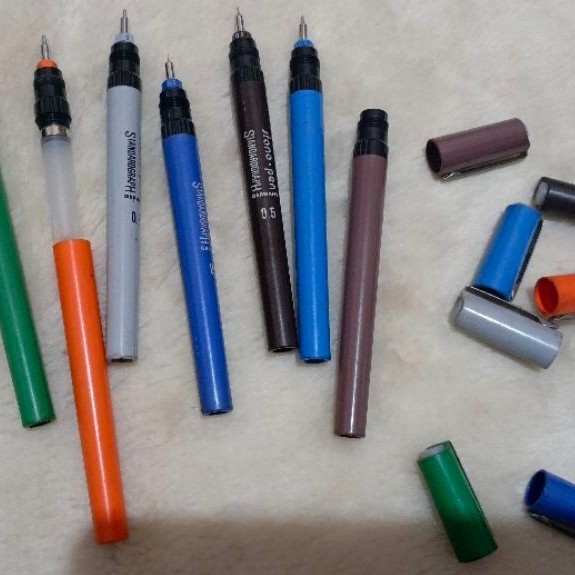 Preloved- 7 pcs Standardgraph Stano-Pen/ technical pens/rapido