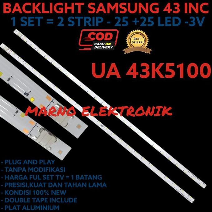 BACKLIGHT SAMSUNG 43 IN UA43K5100 UA 43K5100 UA-43K5100 BL LAMPU MRN99