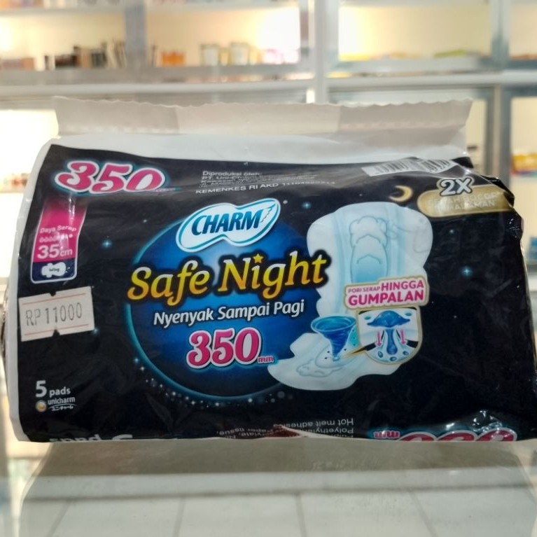 Softex Charm Safe night 35cm 5pads