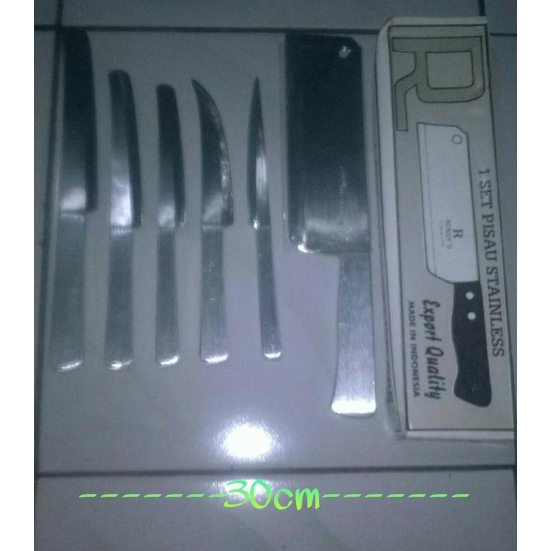 pisau set rendy isi 6 tajam Kitchenware