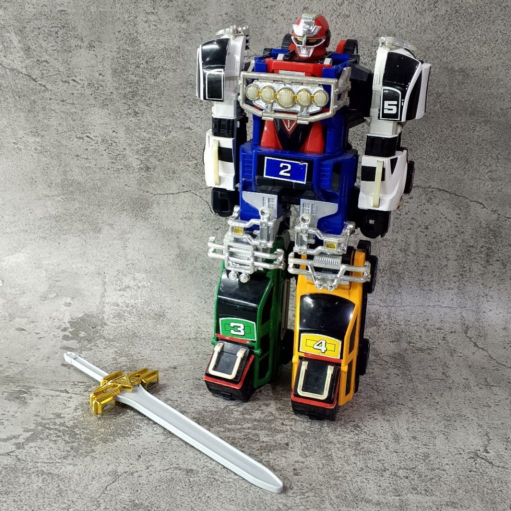 DX Megazord RV Robo Super Sentai Car Ranger Power Ranger Turbo Original BANDAI Japan version