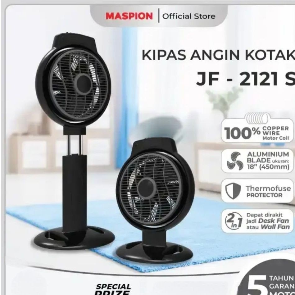 Box Fan Maspion two in one type JF 2121 / JF 2120 RC