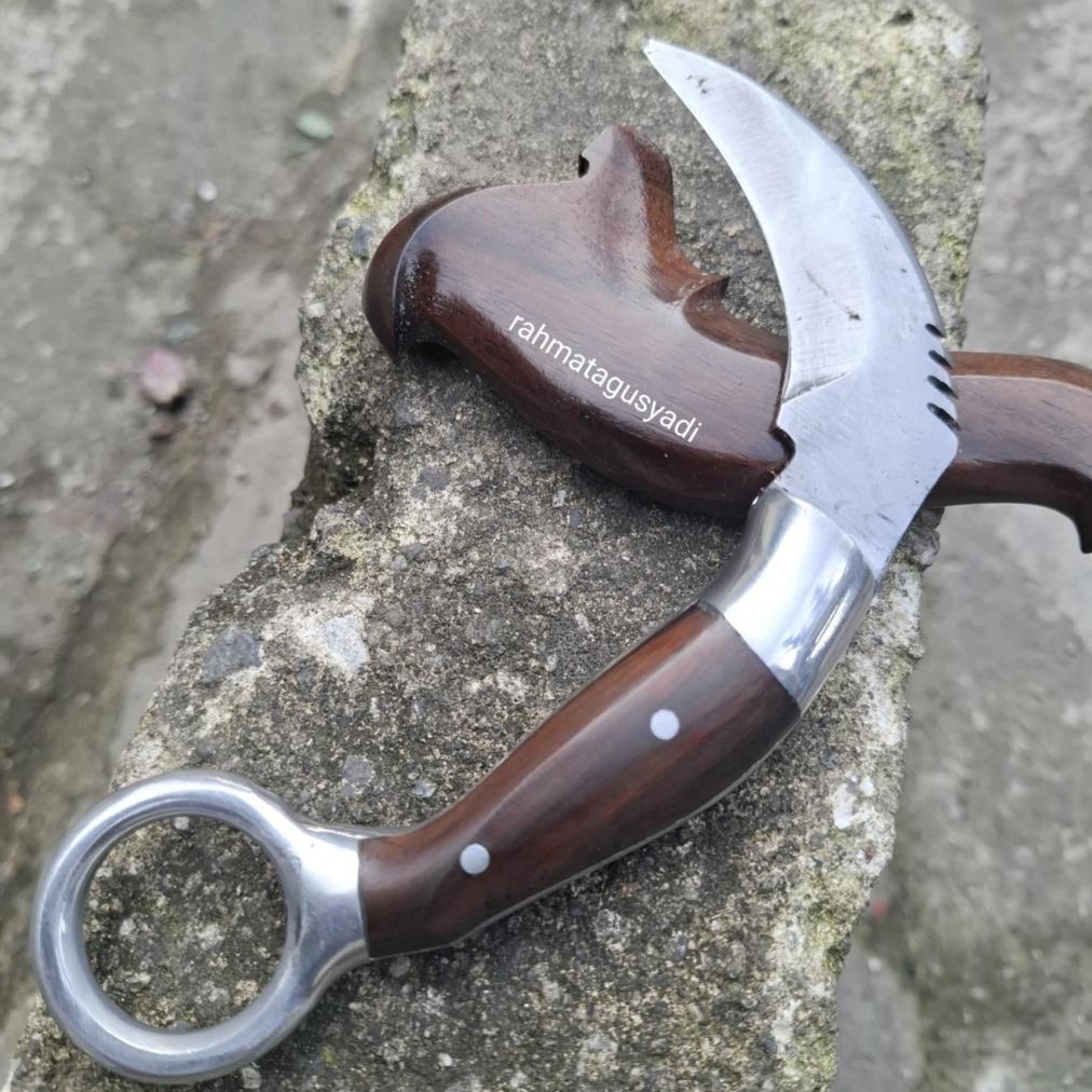 KARAMBIT SILAT MINANG KAYU SONOKELING (ASLI) Ready