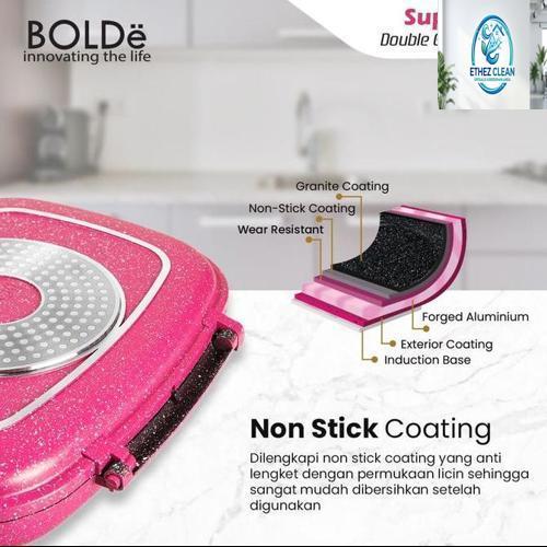 BOLDe Double Grill Induction Pan 32cm (Pemanggang)