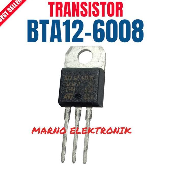 TRANSISTOR TR BTA12-6008 BTA 126008 BTA12 BTA 12 ASLI ORI ORIGINAL MRN99