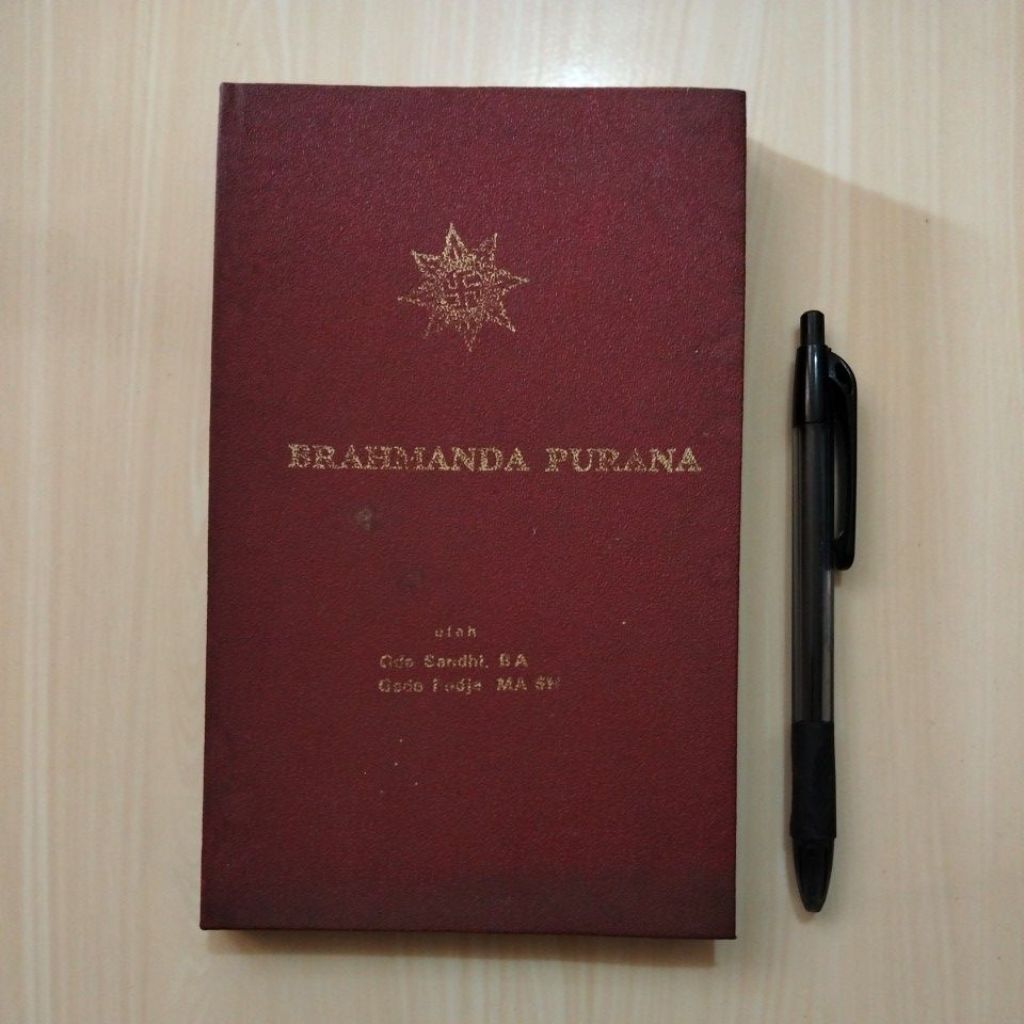 BRAHMANDA PURANA - OLEH GDE SANDHI, B A & GEDE PUDJA MA SH - 1980 - Buku Lawas Bekas Murah Original 