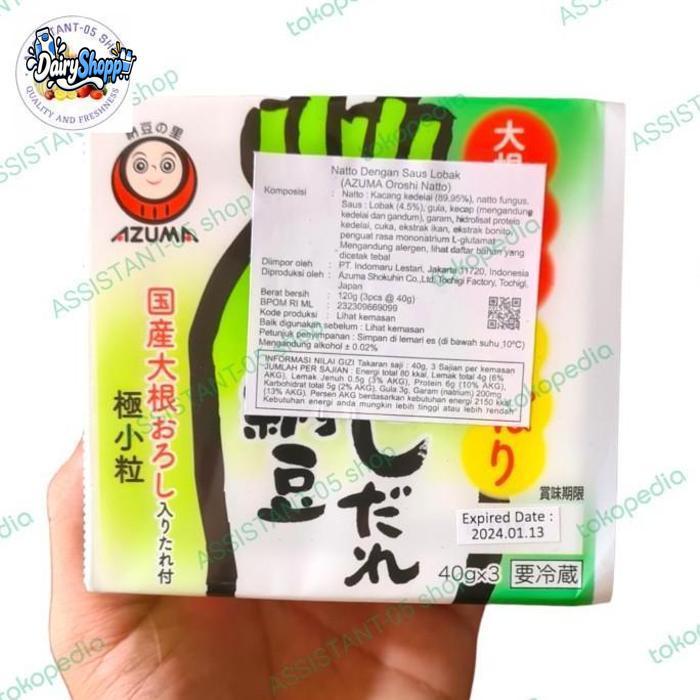 natto jepang halal | azuma oroshi natto | natto dengam saus lobak