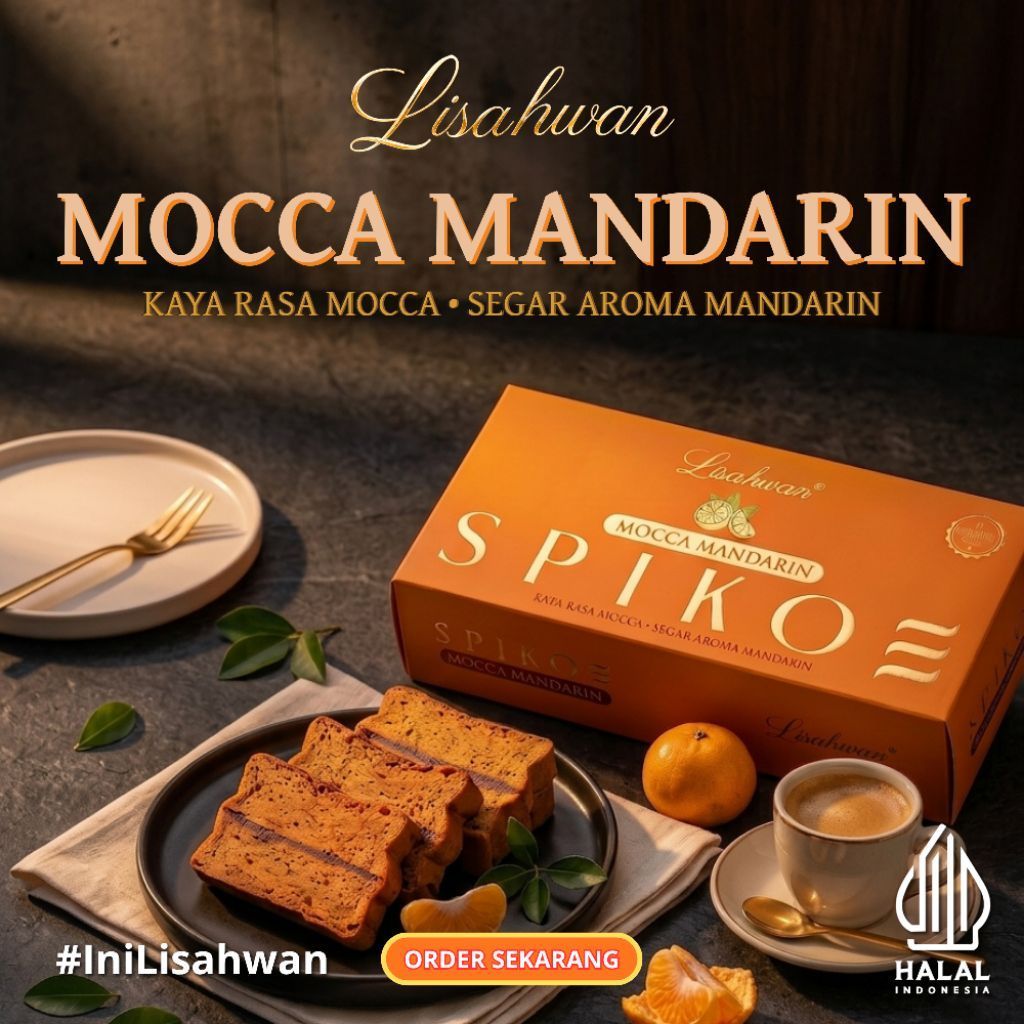 SPIKOE MOCCA MANDARIN LISAHWAN – Spiku Kue Lapis Surabaya Signature, Oleh-Oleh Surabaya