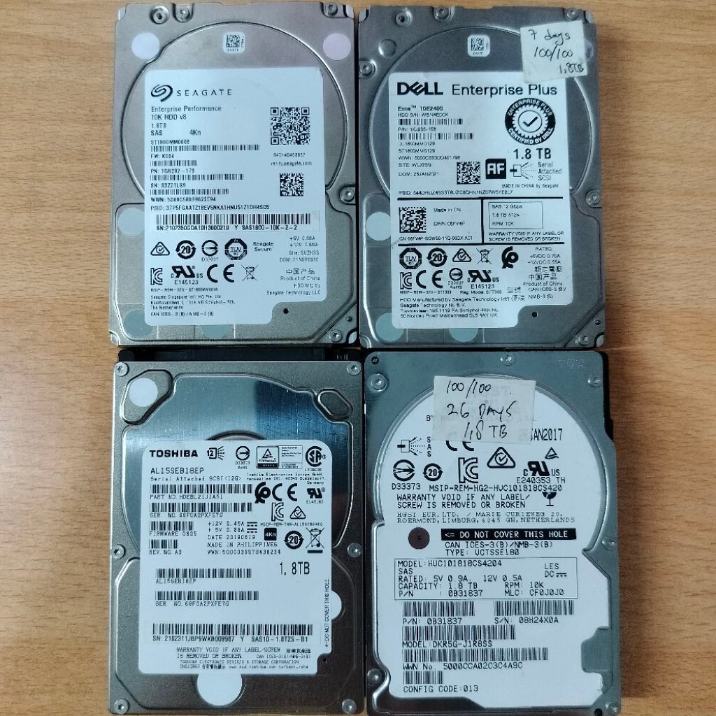 Hardisk HDD SERVER ENTERPRISE SAS 1.8TB 10K RPM