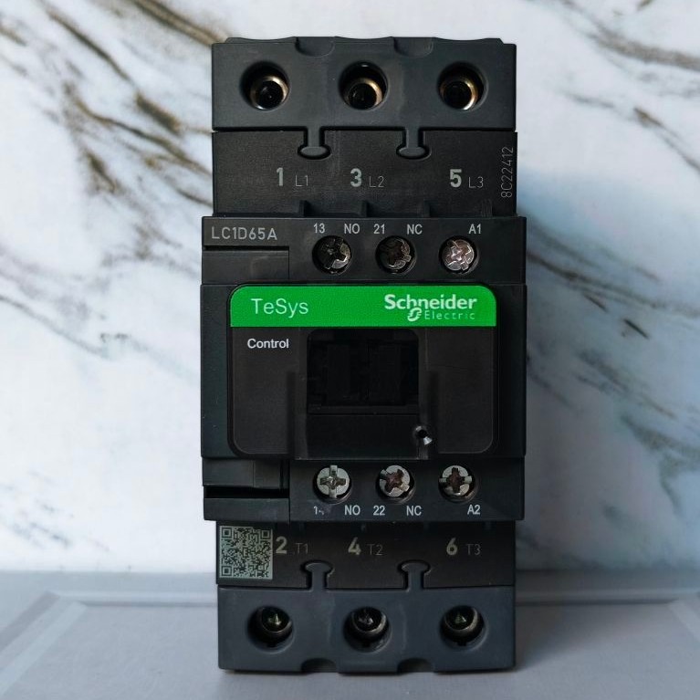 Kontaktor Schneider LC1D65A, AMPER 80A 220V Baru Minus Box