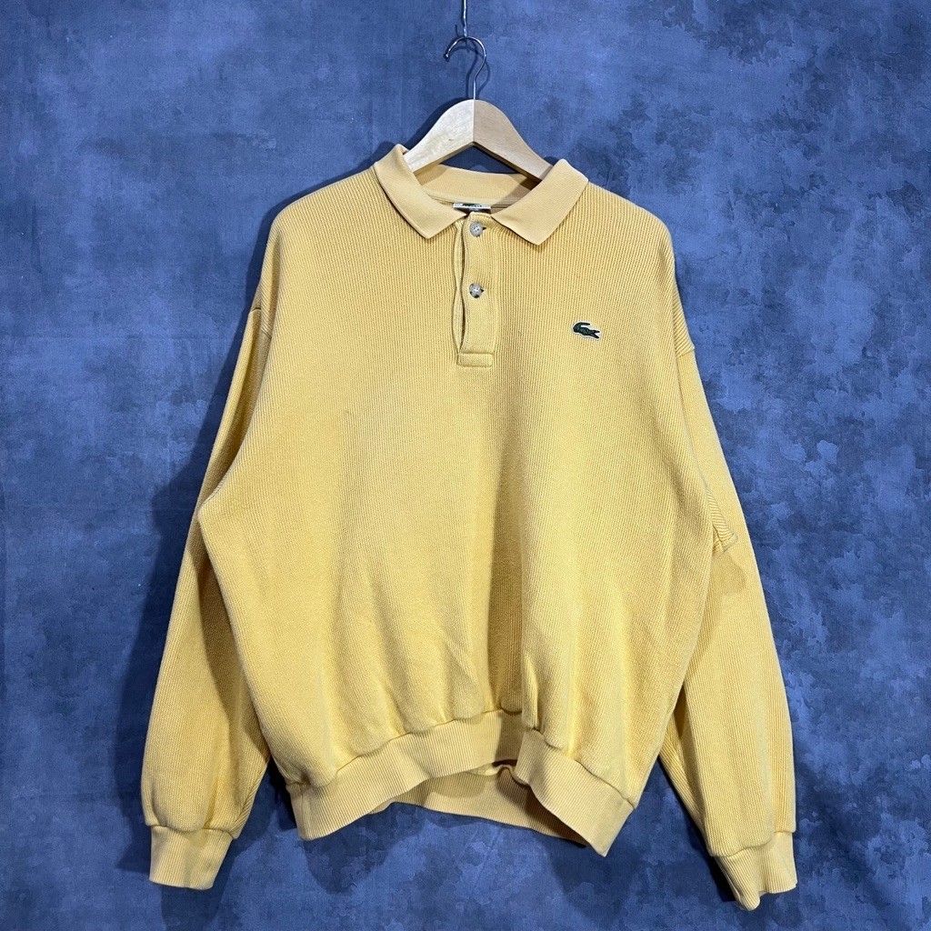 Hoodie Lacoste yellow original second preloved 113