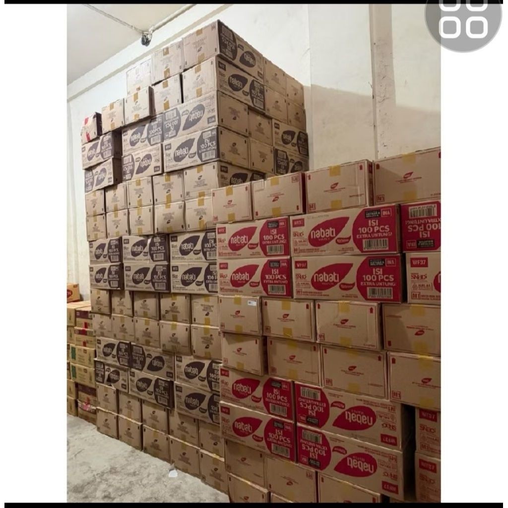 nabati wafer 2000.an 1 dus isi 100 pcs 35 gr / nabati 1 Dus