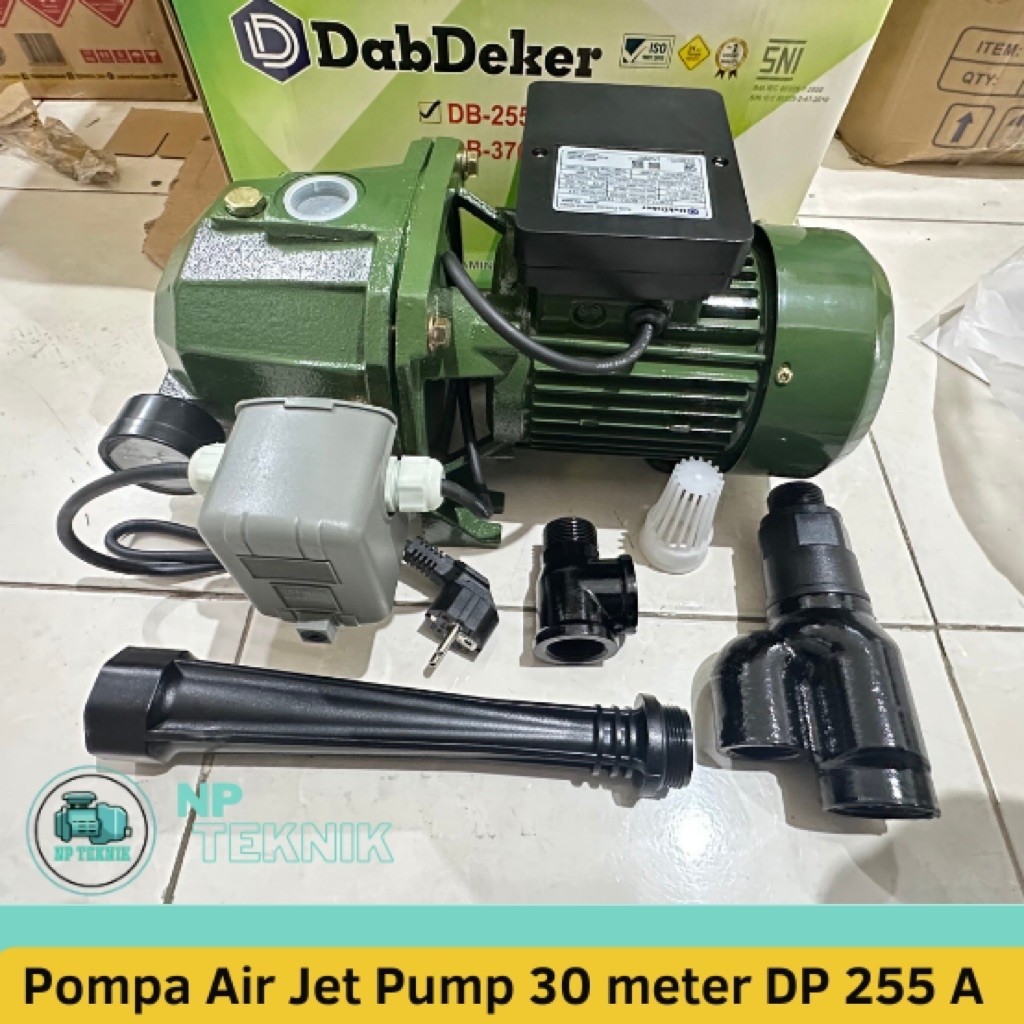 Dabdeker Pompa Air Jet Pump Otomatis 30 meter type Jet Pump DP 255 A DAB DEKER