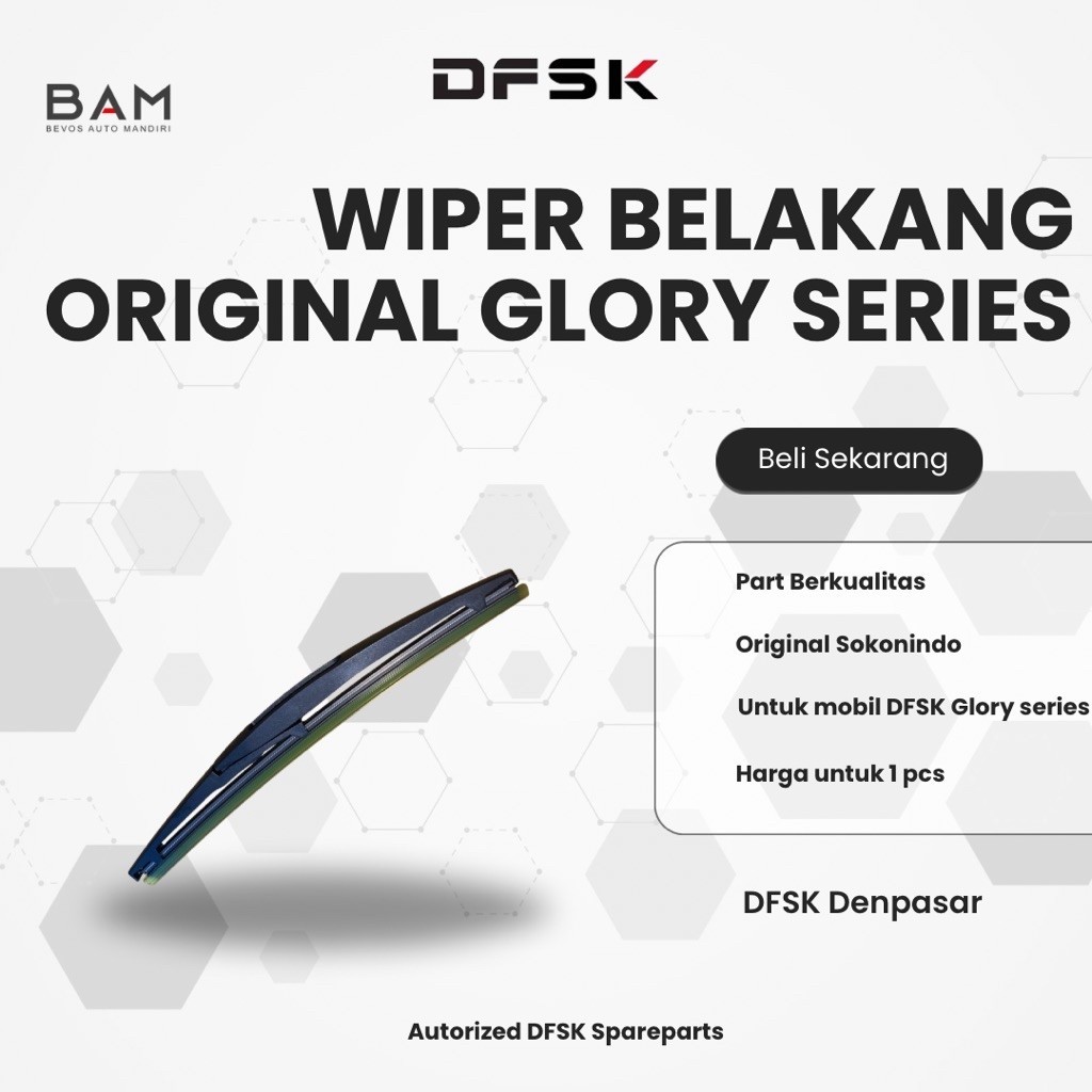 Wiper Belakang Original DFSK Glory Series - Genuine Part DFSK