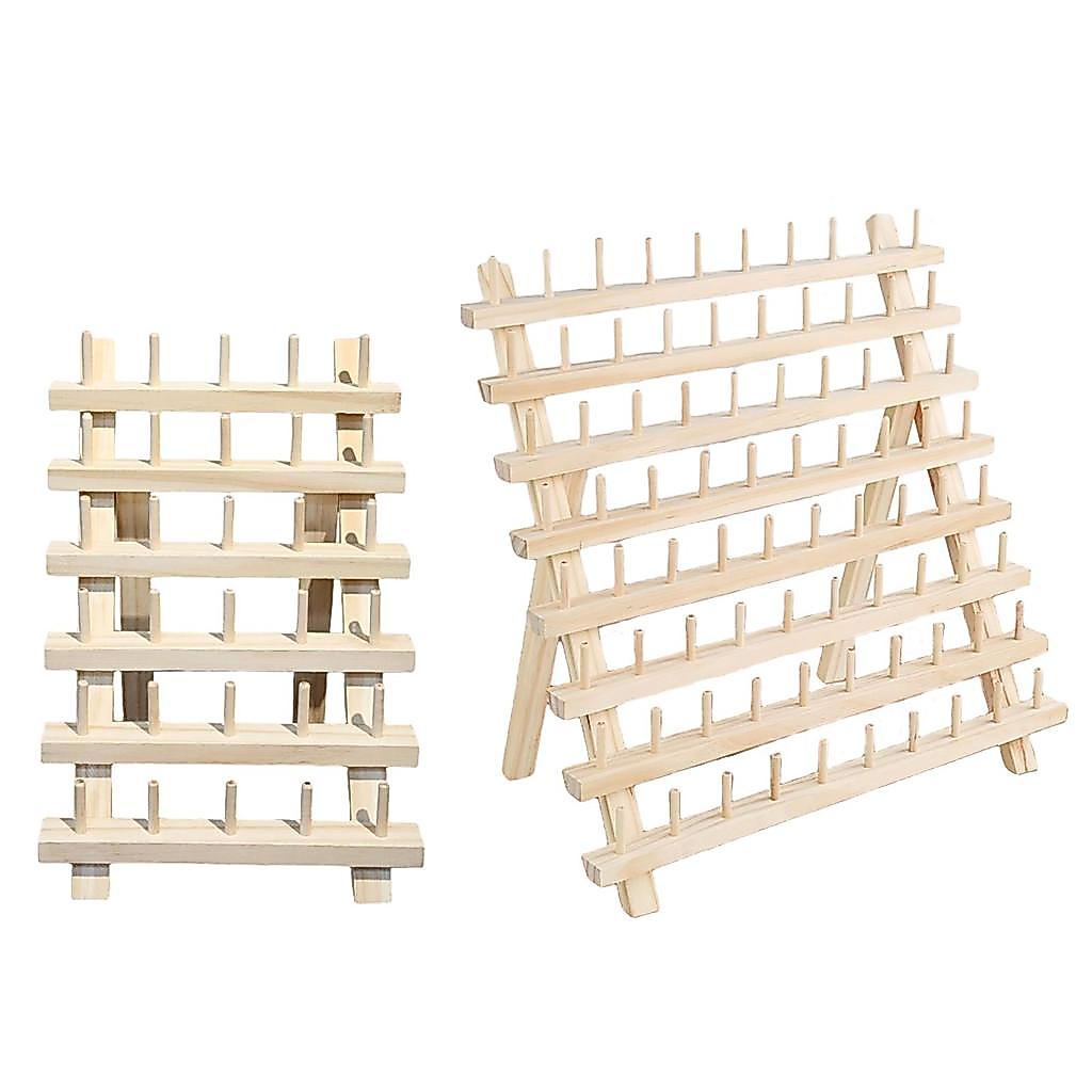 Sewing Thread Rack Lightweight Spools Roll Sewing Needlework Tools Storage Holder Wooden Thread