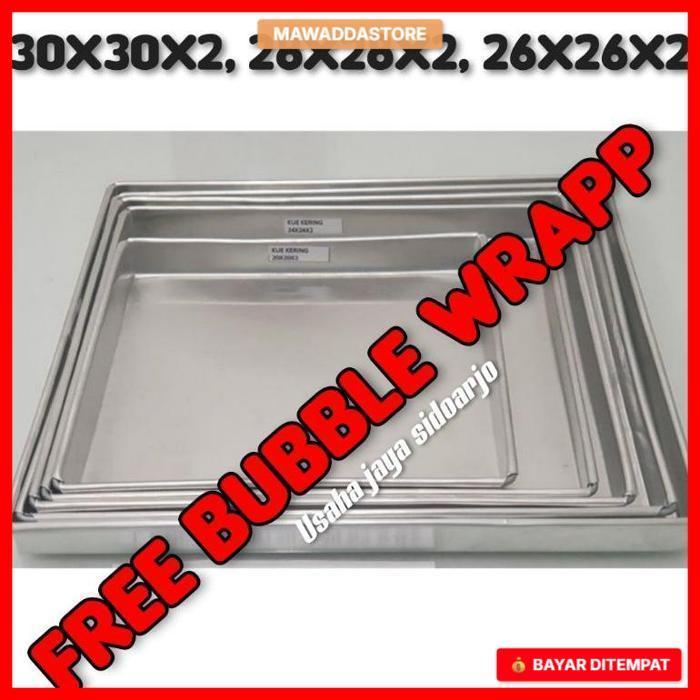TINGGI 2 CETAKAN LOYANG KUE KERING  TINGGI 2 30X30X2 , 28X28X2 , 26X26X2 CETAKAN LOYANG KUE KERING M
