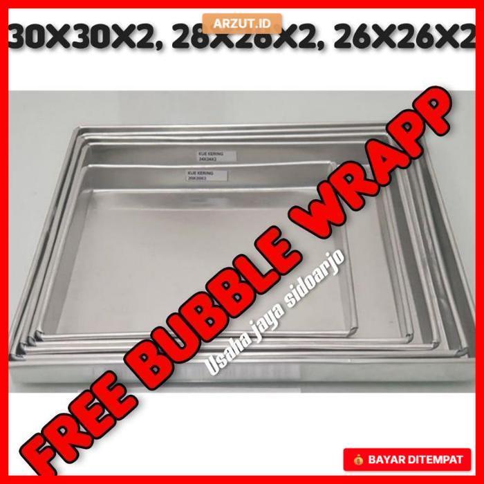 TINGGI 2 CETAKAN LOYANG KUE KERING  TINGGI 2 30X30X2 , 28X28X2 , 26X26X2 CETAKAN LOYANG KUE KERING M