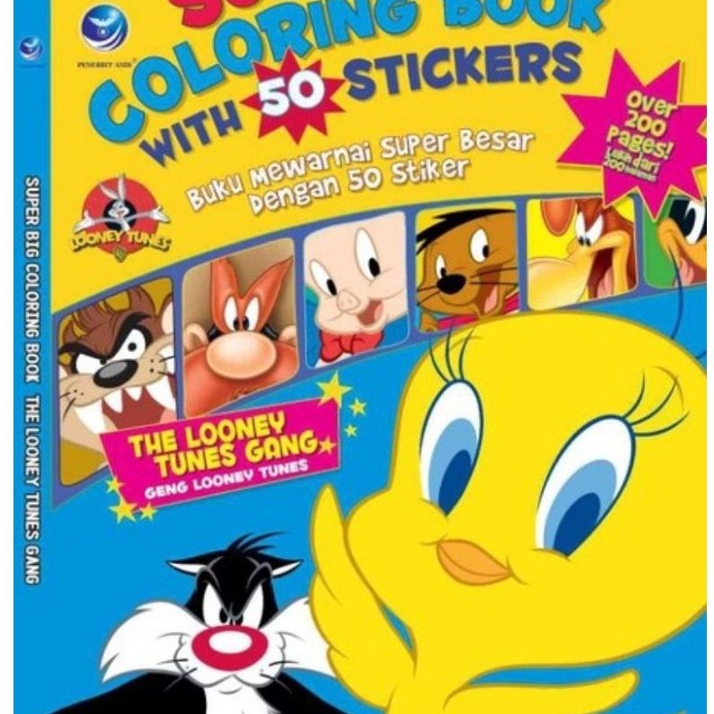 coloring book with 50 stiker