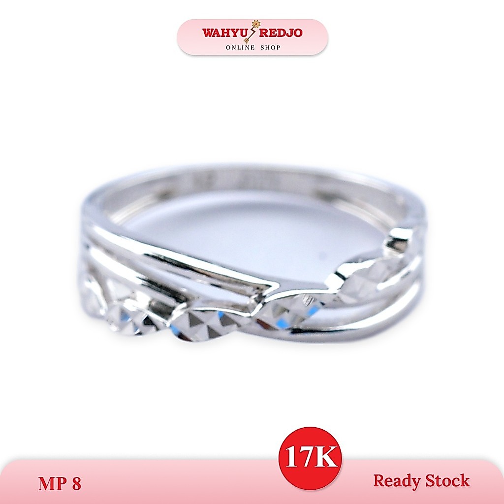 Cincin Emas VT 17K Lengkok Layer Wahyu Redjo
