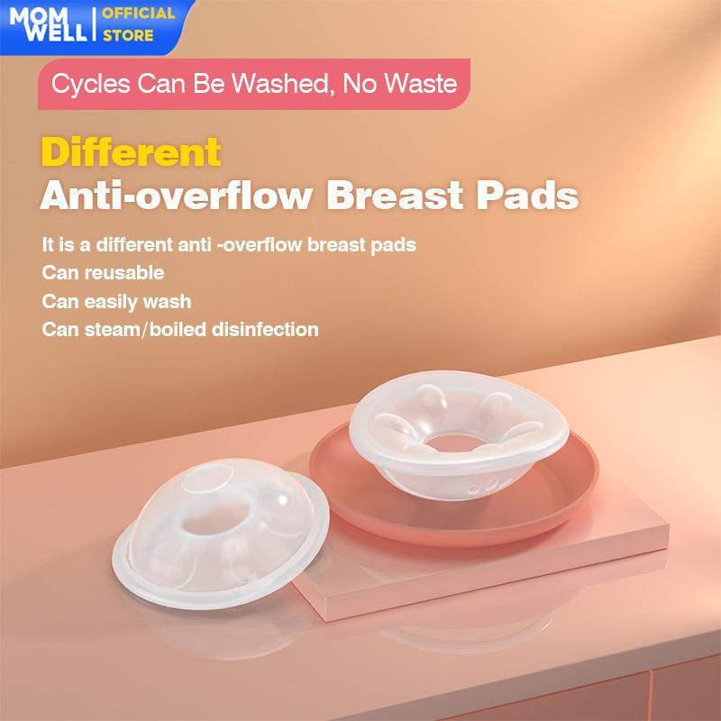 Momwell Aop01 Penampung Asi Silicone 2Pcs - Breast Milk Collector Breast Pad Silicone Bpa Free
