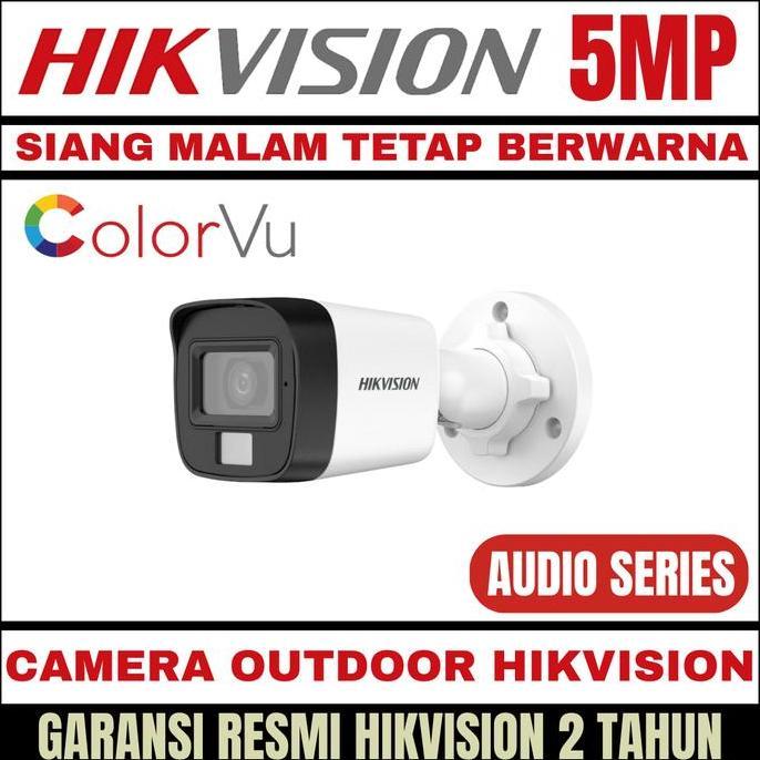 Olhar - Camera Cctv Hikvision 5Mp Colorvu Indoor Outdoor Kamera Colorvu Cctv
