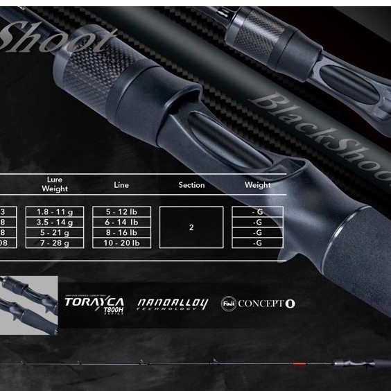 ROD TRIDENTECH BLACK SHOOT 2026
