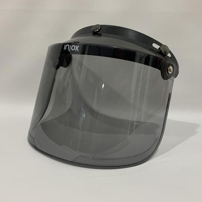 Kaca Bogo Datar Clear Smoke Pelangi Silver untuk Helm Bogo