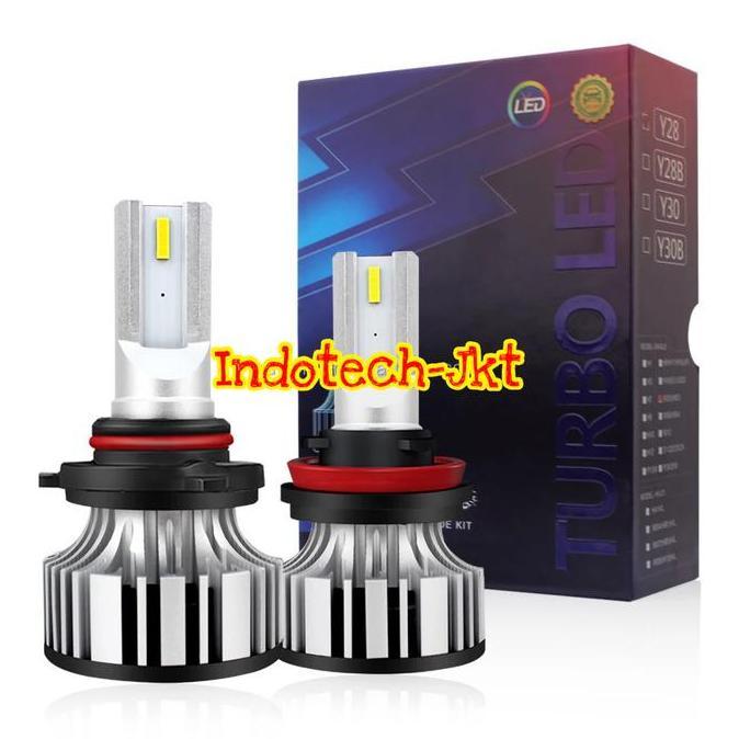 Lampu Depan Mobil LED H4 H8 H11 H16 TURBO LED