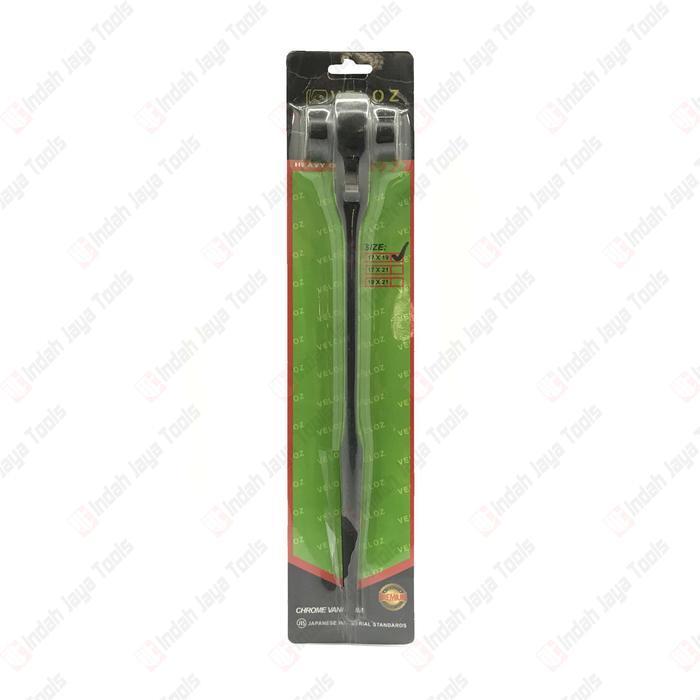 VELOZ Kunci Double Rachet Ring Scafolding - Sharp End Ratchet Wrench Chrome Vanadium