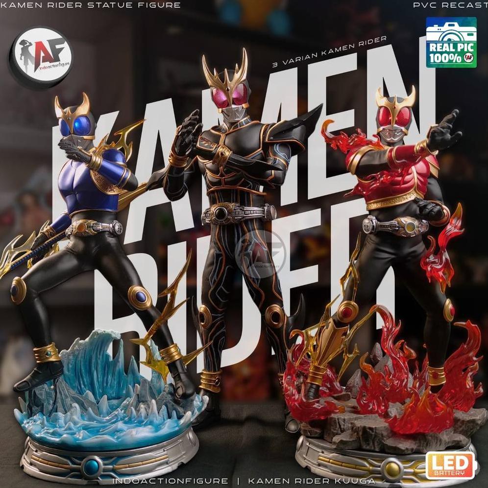 STATUE ACTION FIGURE KAMEN RIDER KUUGA RISING MIGHTY, RISING DRAGON, KUUGA BLACK ULTIMATE LB X JT ST