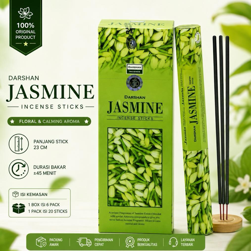 Dupa India (Aromatherapi) Hexa - Darshan Jasmine