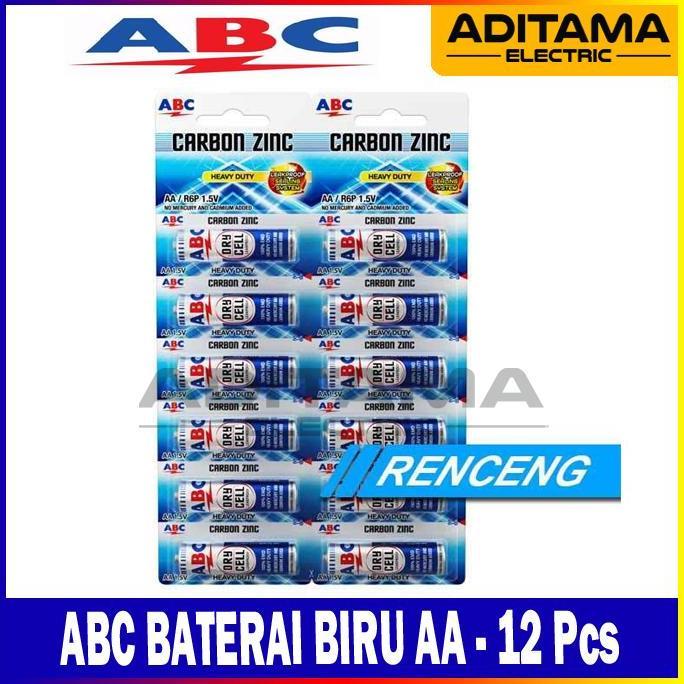 Homeid- Abc Baterai Biru Aa A2 Isi 12 Pcs