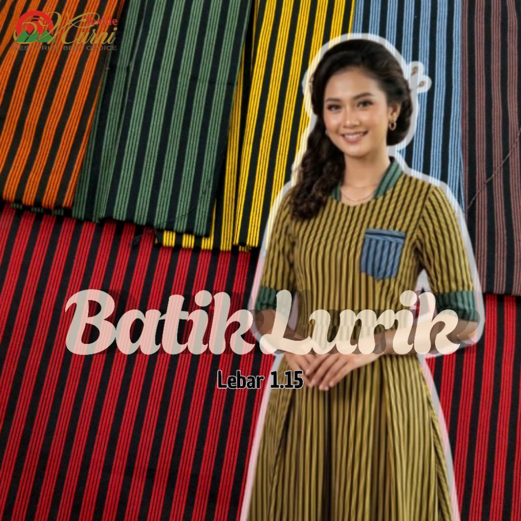 Murni Textile - Kain Batik Katun Lurik / Kain Batik Lurik / Kain Lurik / Kain Kebaya / Kain Kemeja