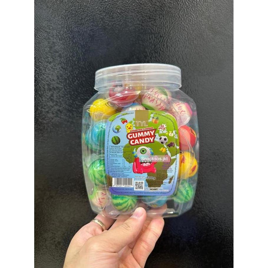 [500gr] TYL Assorted Flavour Gummy Jelly Candy Korea - Permen Halal